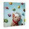 Stupell Industries Pig Chef with Playful Macarons Canvas Wall Art